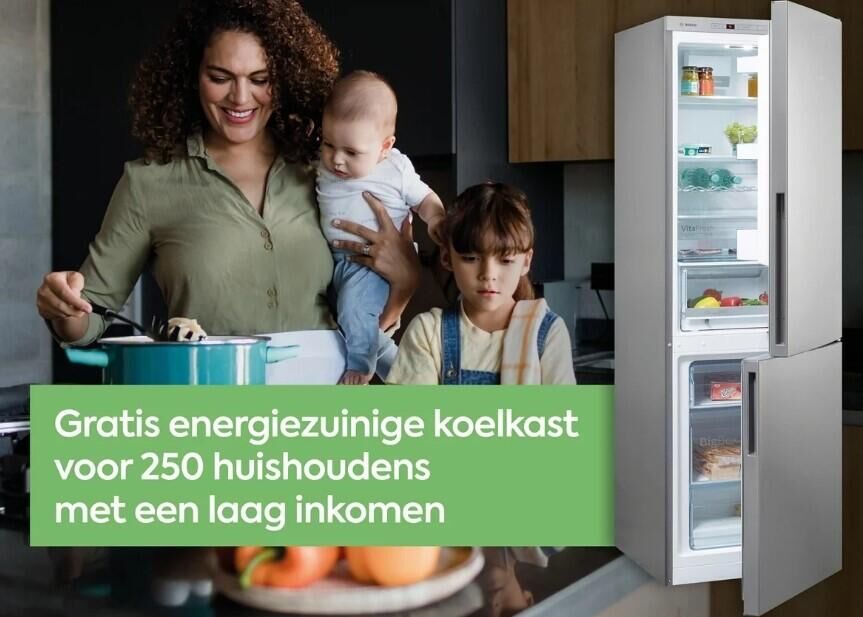 Gratis energiezuinige koelkast voor inwoners Haarlemmermeer met een laag inkomen