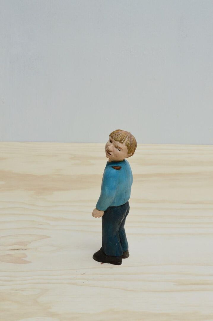 Paul de Reus herfst,2018, houtverf,20 cm hoog,€800,-