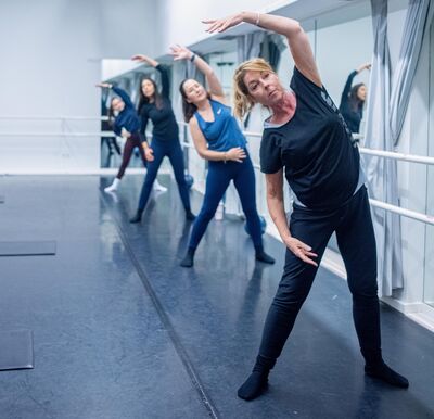 Pilates barre workout