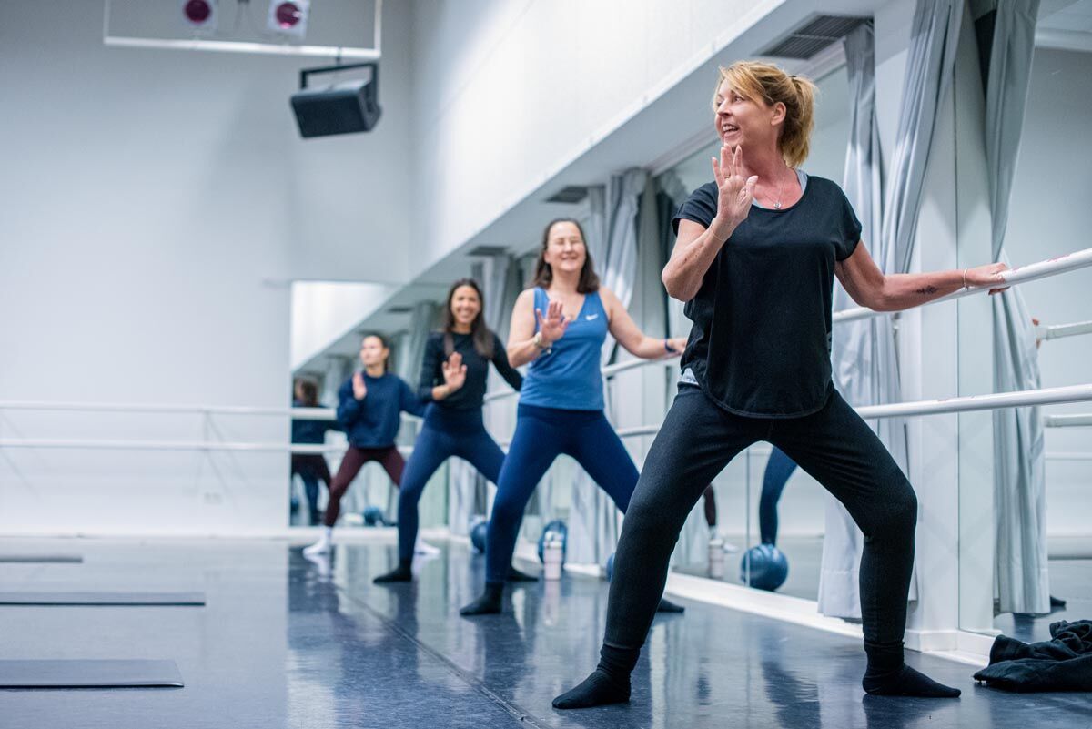 Pilates barre workout