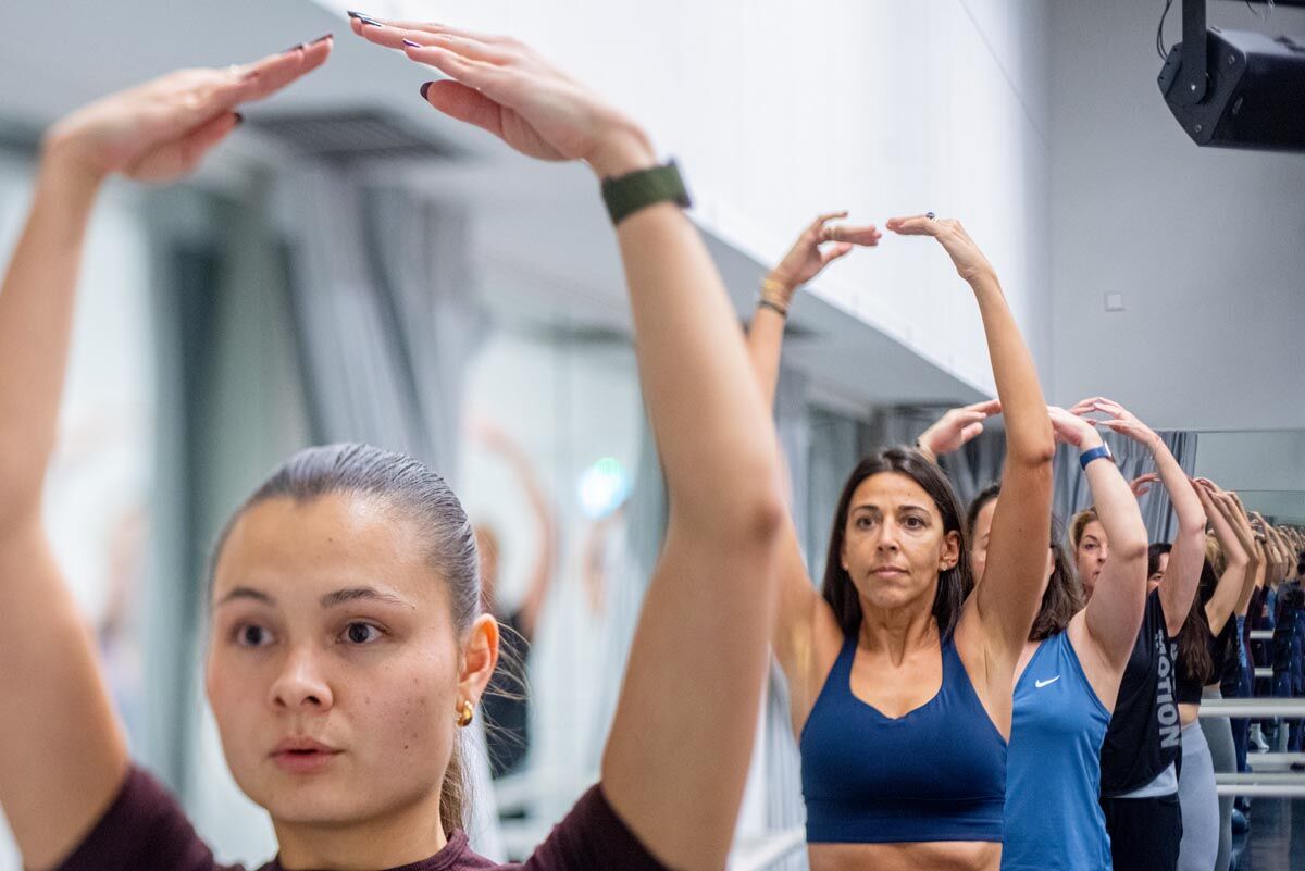 Pilates barre workout